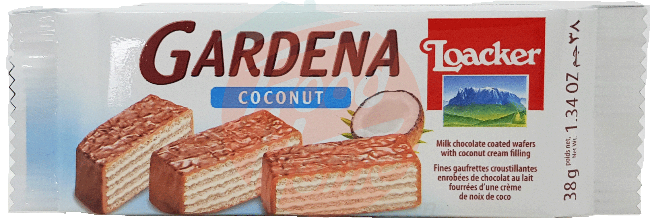 Loacker Gardena milk chocolate coated wafers with coconut cream filling Full-Size Picture